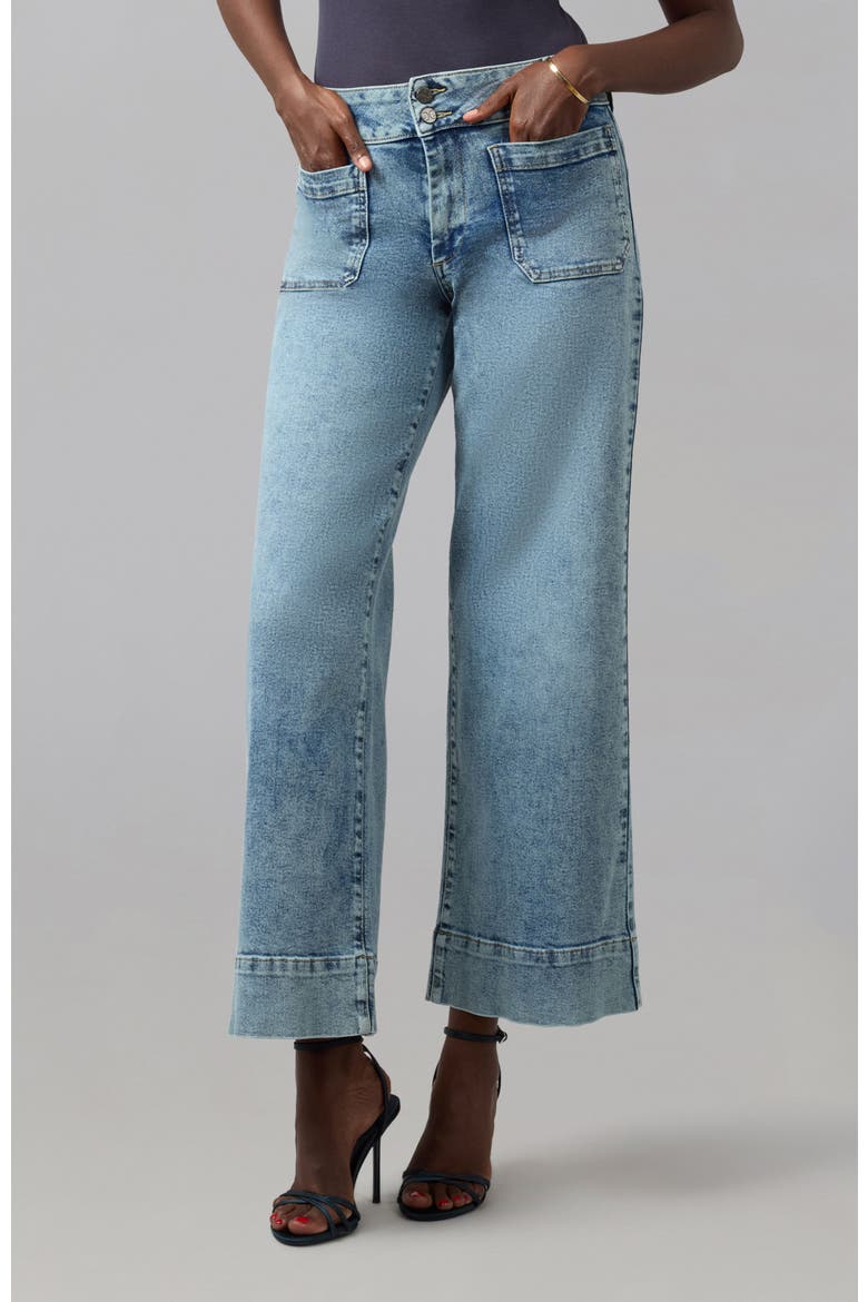 Colette High Rise Wide Leg Jeans, Main, color, Morning Day Light