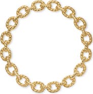 David Yurman Sculpted Cable Oval Link Necklace