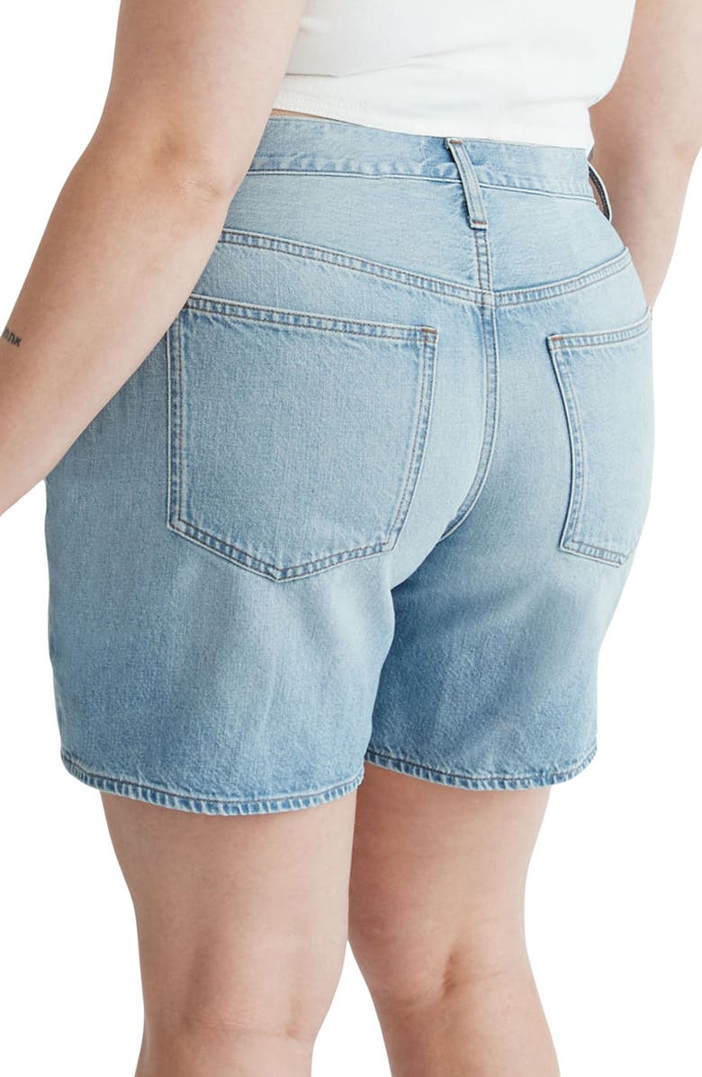 Madewell Baggy Nonstretch Denim Shorts, Alternate, color,
