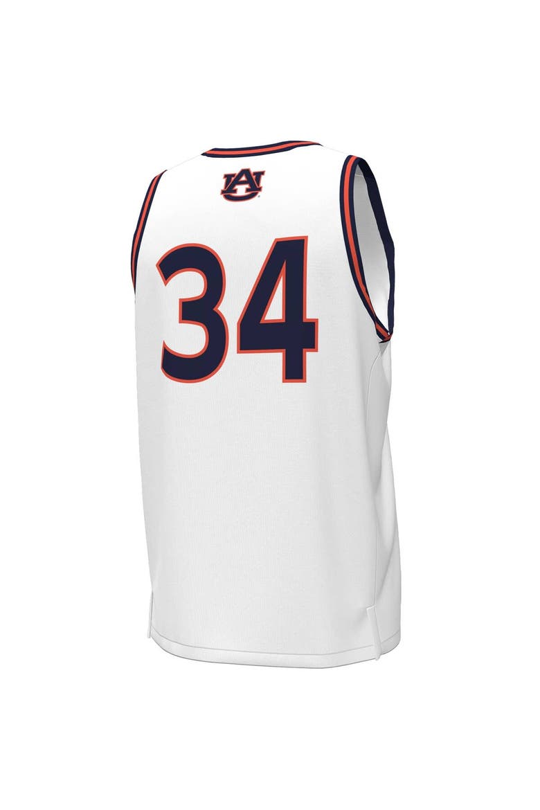 Men's Under Armour #34 White Auburn Tigers Replica Basketball Jersey, Alternate, color, White