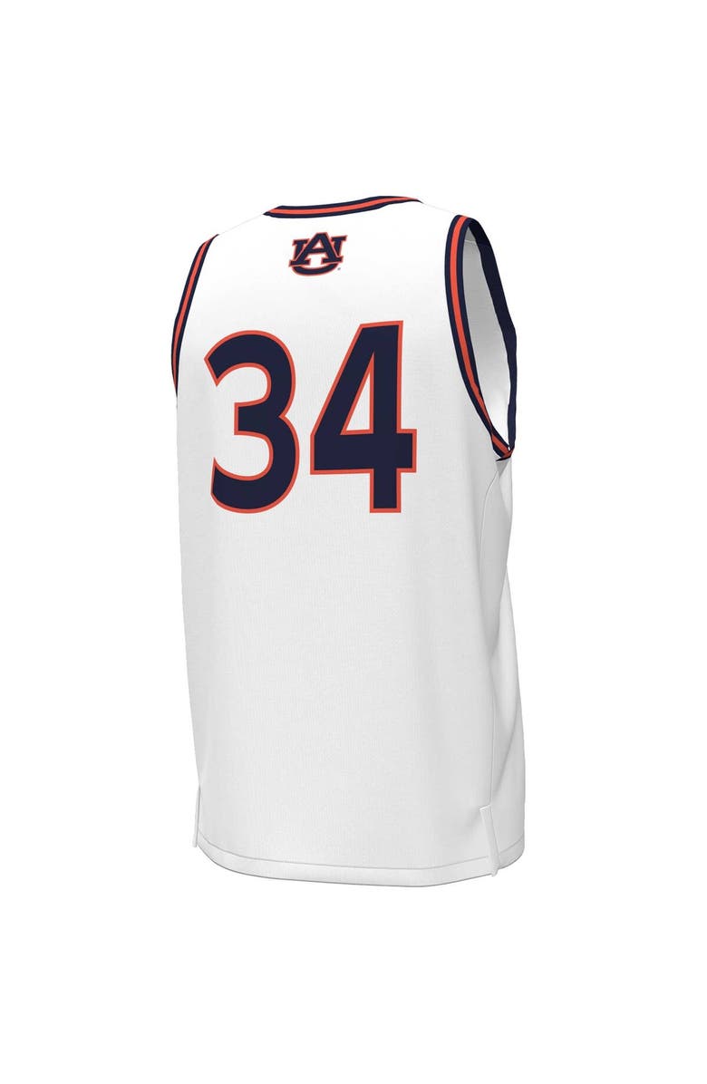 Under Armour Men's Under Armour #34 White Auburn Tigers Replica Basketball Jersey, Alternate, color,