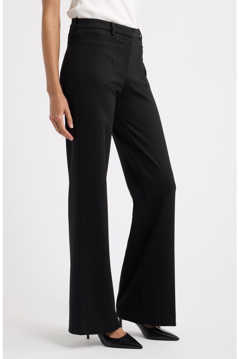 Reese High Waist Wide Leg Pants, Alternate, color, BLACK