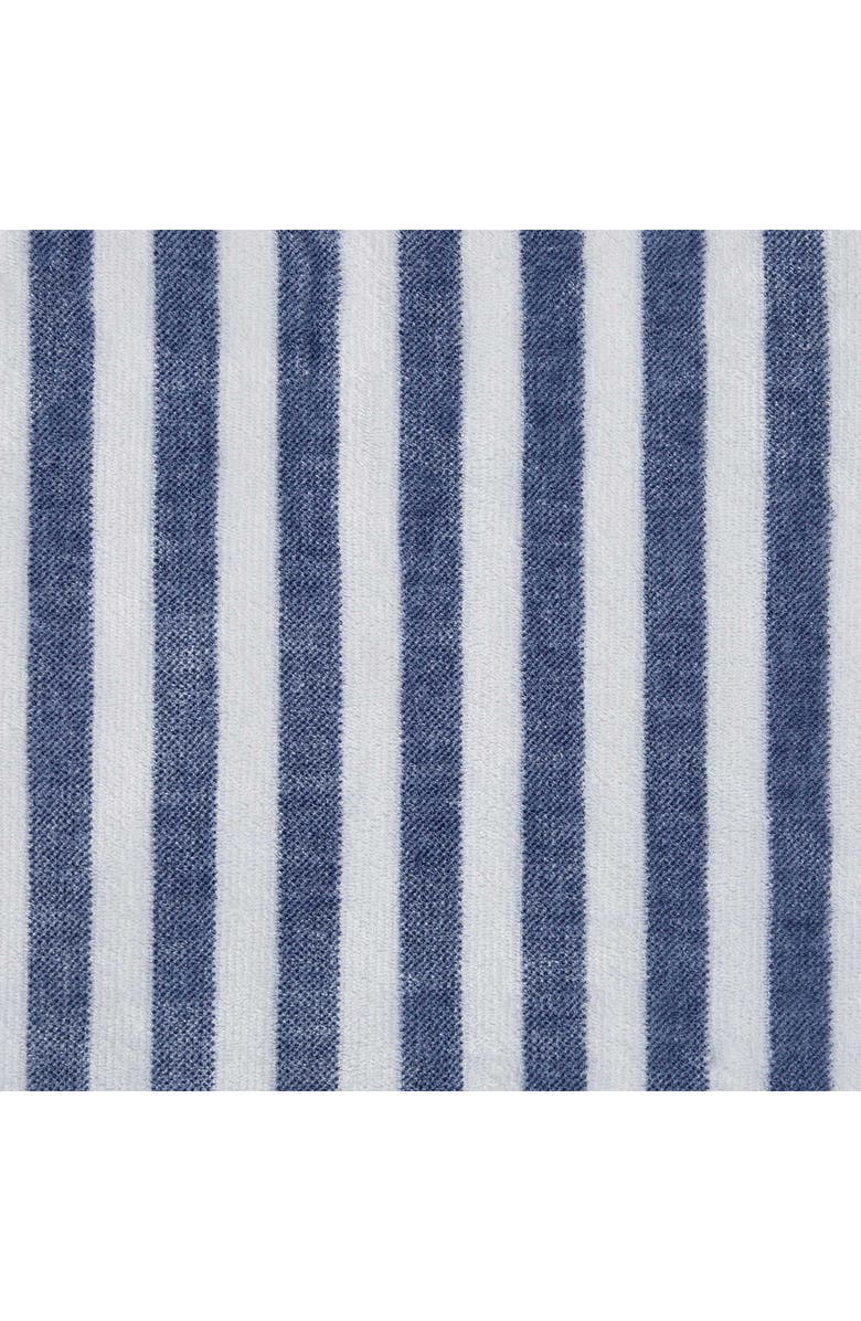Tommy Hilfiger Laguna Beach Stripe Throw Blanket, Alternate, color, White/ Deep Blue