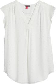 Vince Camuto Beaded Cap Sleeve Top