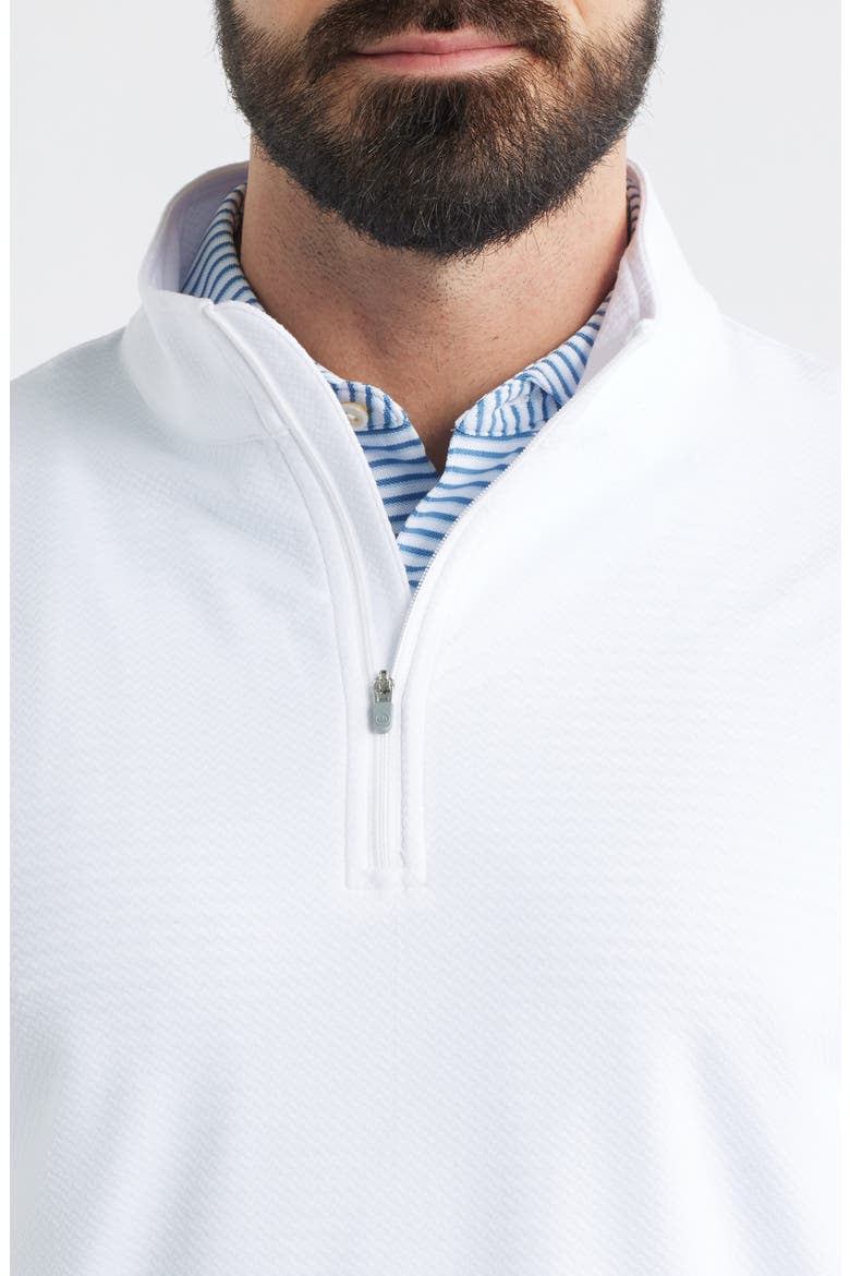Perth Performance Quarter Zip Sweatshirt, Alternate, color, WHITE