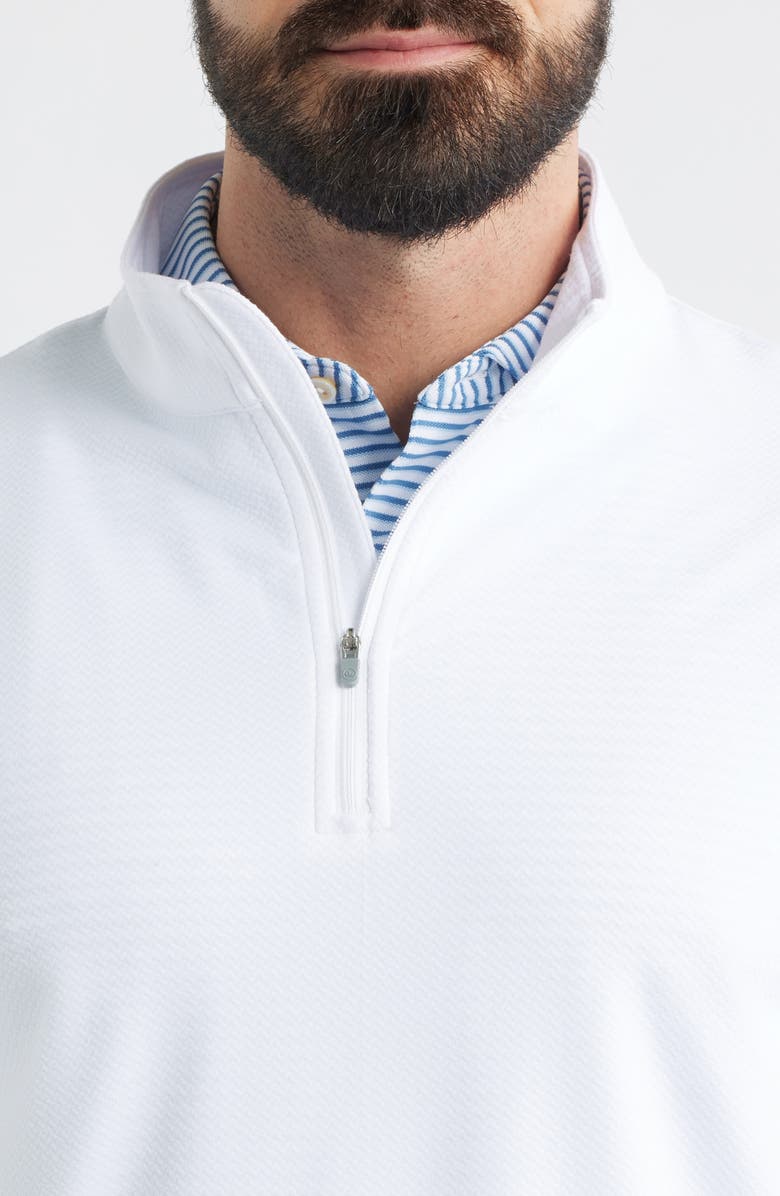 Peter Millar Perth Performance Quarter Zip Sweatshirt, Alternate, color, White