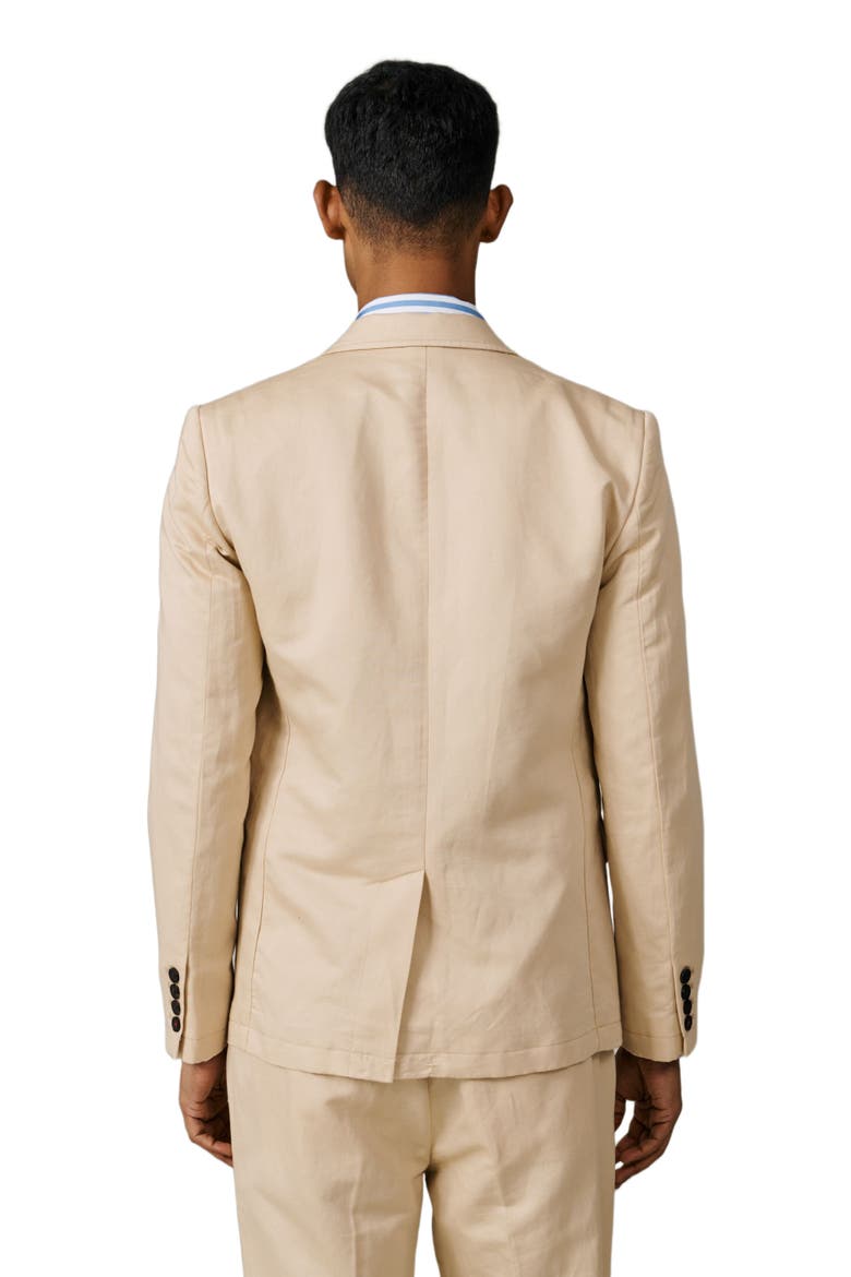 Pasmore Tailored Linen Blend Blazer, Alternate, color, Sand
