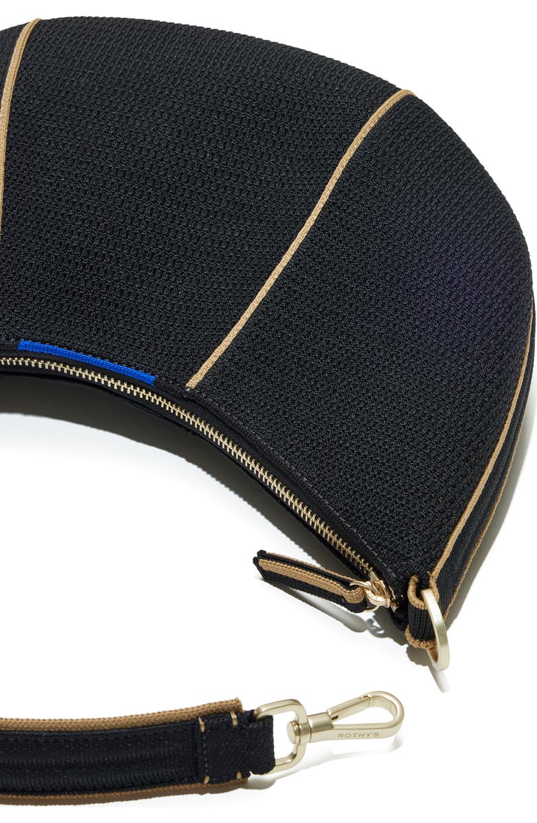 Rothy's The Crescent Bag, Alternate, color, Black