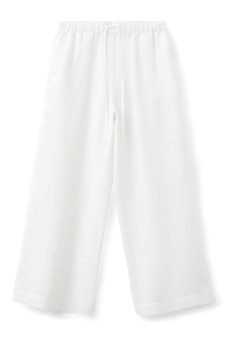 Pull-On Wide Leg Linen Pants, Main, color, WHITE