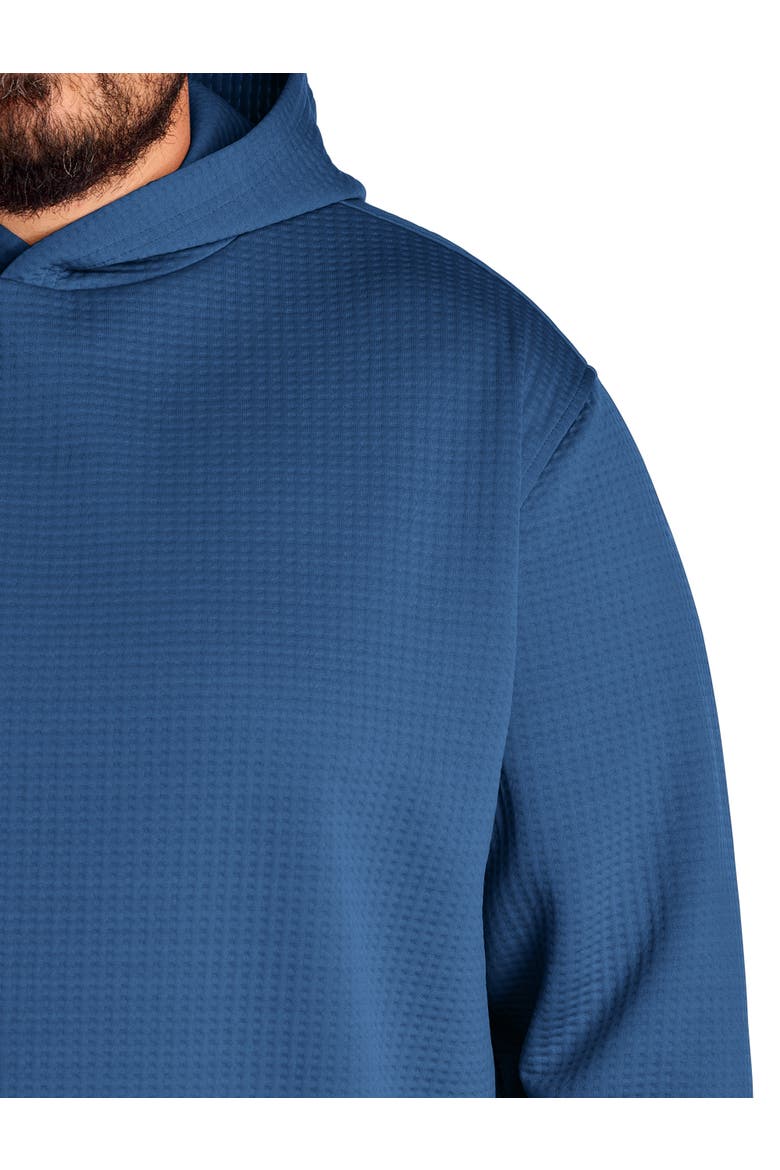 Big & Tall Textured Tech Hoodie, Alternate, color, ATHLETIC BLUE