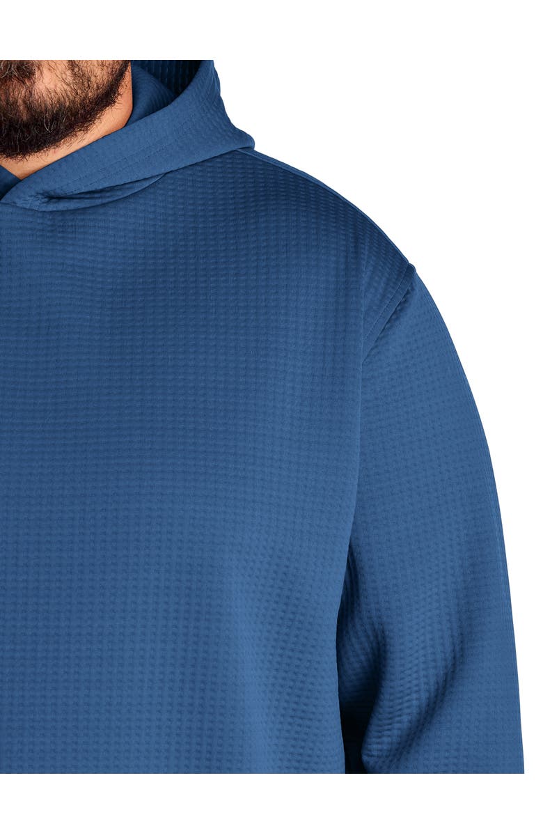 Reebok Big & Tall Textured Tech Hoodie, Alternate, color, Athletic Blue