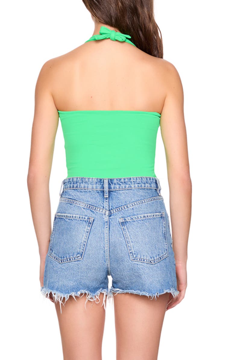 Susana Monaco Gathered Halter Neck Top, Alternate, color, Zing