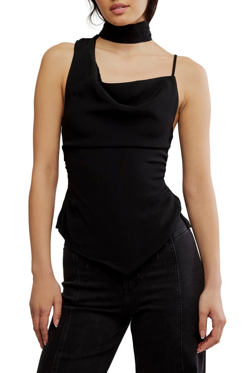 Free People True To You Sleeveless Tie Neck Top, Main, color, 