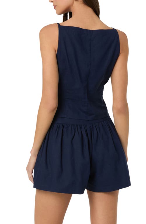 ASTR ASTR THE LABEL BOAT NECK BUTTON-UP CAMISOLE