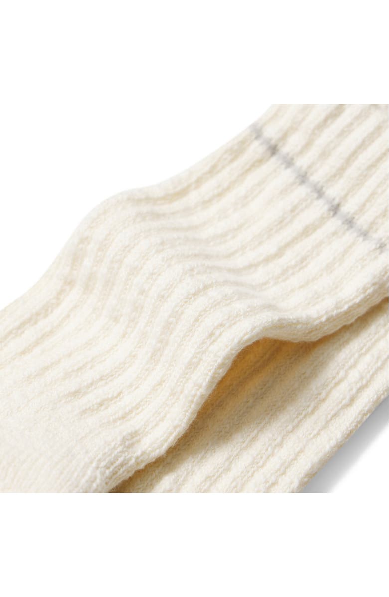 Bombas Marl Stripe Ragg Crew Socks, Alternate, color, Ivory