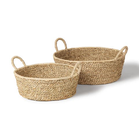 Ayanna Set of 2 Deep Nesting Seagrass Basket