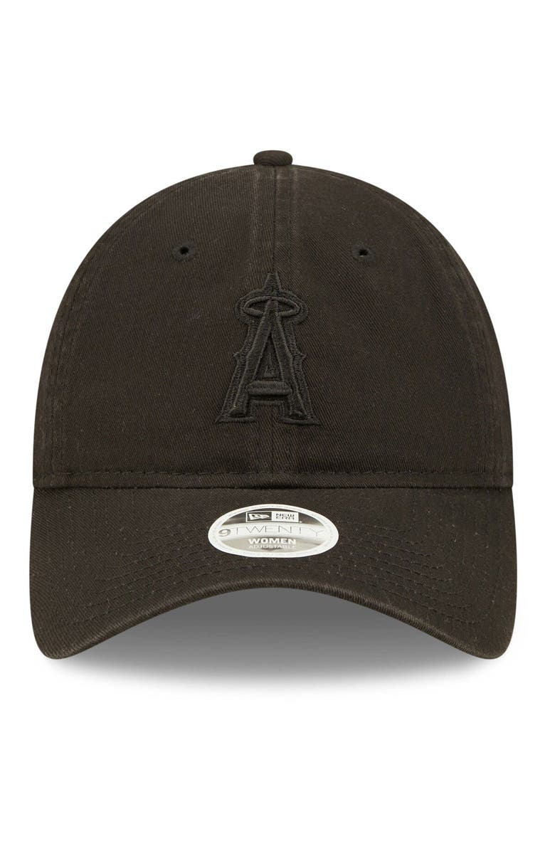 New Era Women's New Era Los Angeles Angels Black on Black Core Classic II 9TWENTY Adjustable Hat, Alternate, color, 