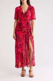 WISHLIST Ruched Maxi Dress