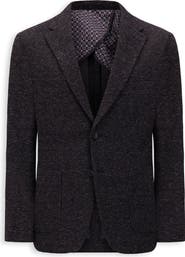 Victor Emmanuel Textured Comfort Knit Cotton Blend Sport Coat