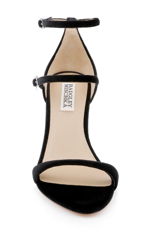 Badgley Mischka Collection Valencia Ankle Strap Sandal In Black