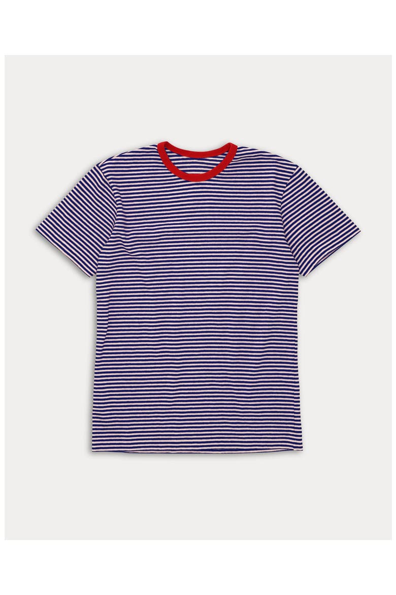 Stripes Striped Pattern T-Shirt, Main, color, Blue