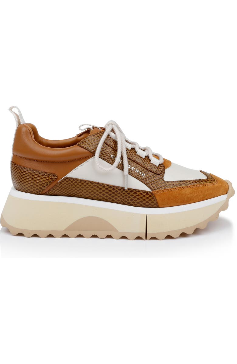 CLERGERIE Opus Leather Sneaker, Alternate, color, Wood Whips