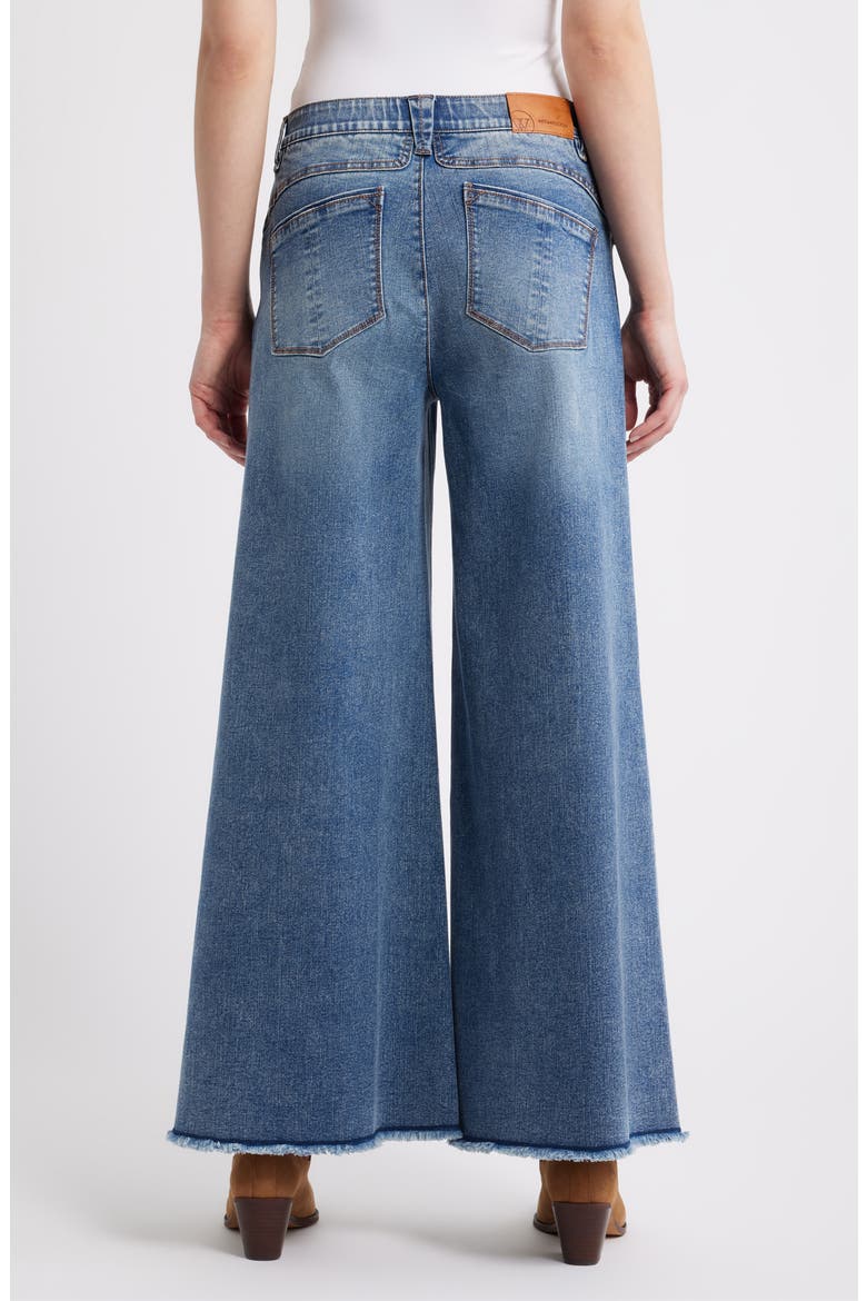 Skyrise Roundup Seamed Super Wide Leg Jeans, Alternate, color, MID BLUE ARTISANAL