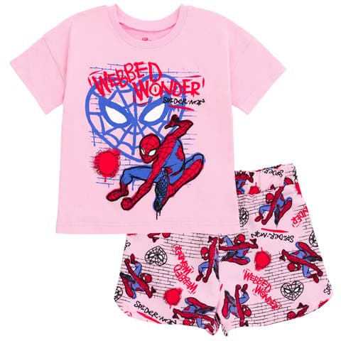 Spider-Man T-Shirt & French Terry Shorts Set (Toddler, Little Kid & Big Kid)