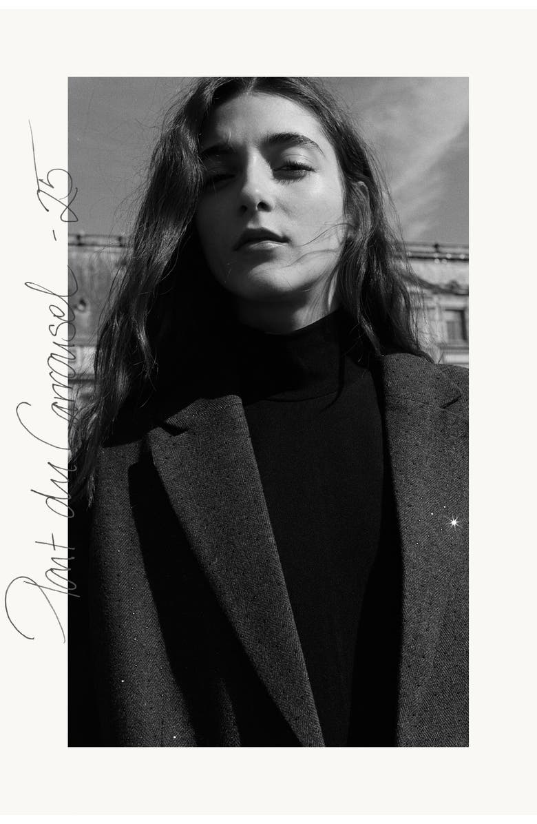 H&M Embellished Blazer, Alternate, color, Dark Gray