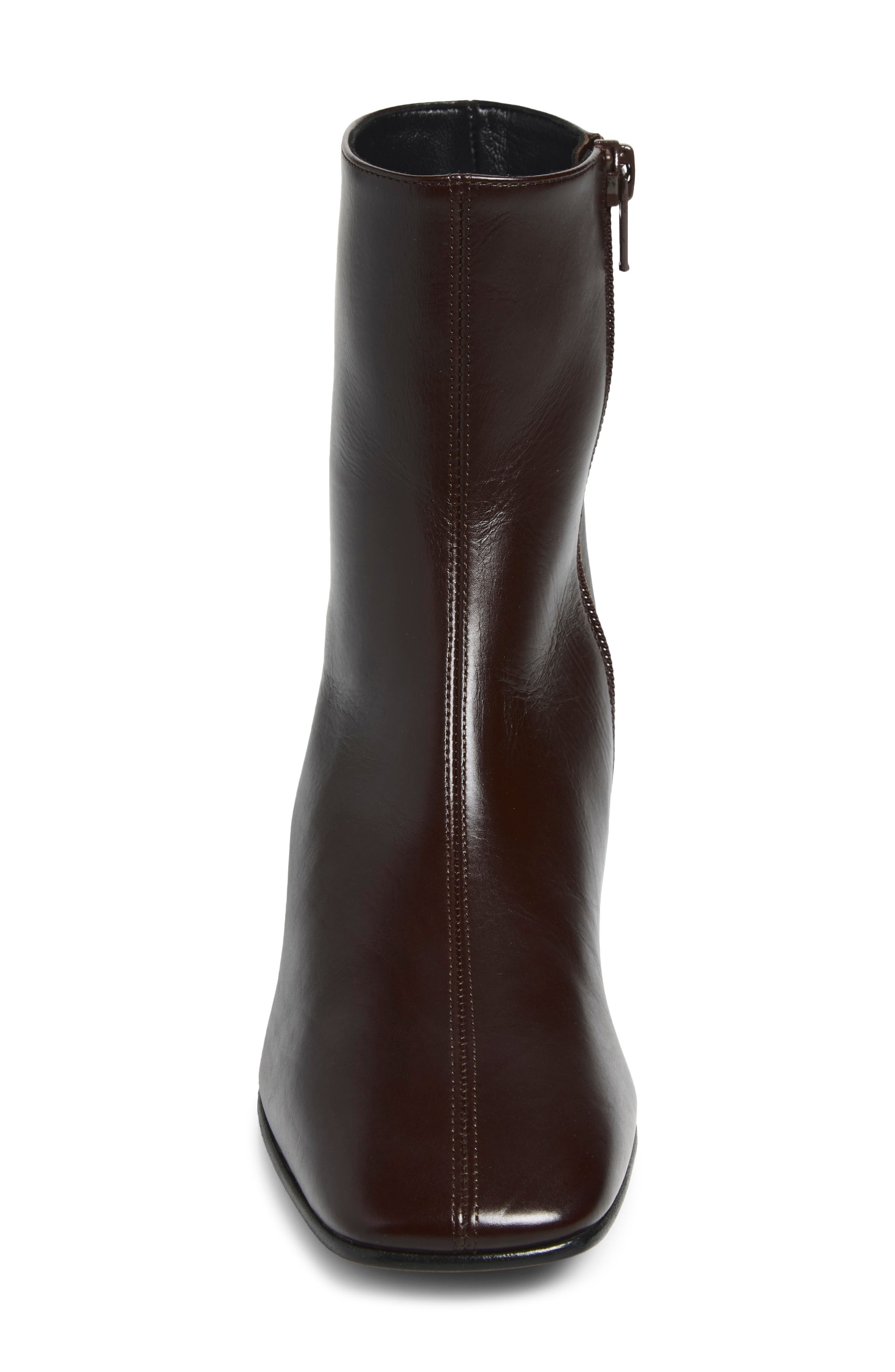 Cindy Square Toe Ankle Boot, Alternate, color, DEEP BROWN