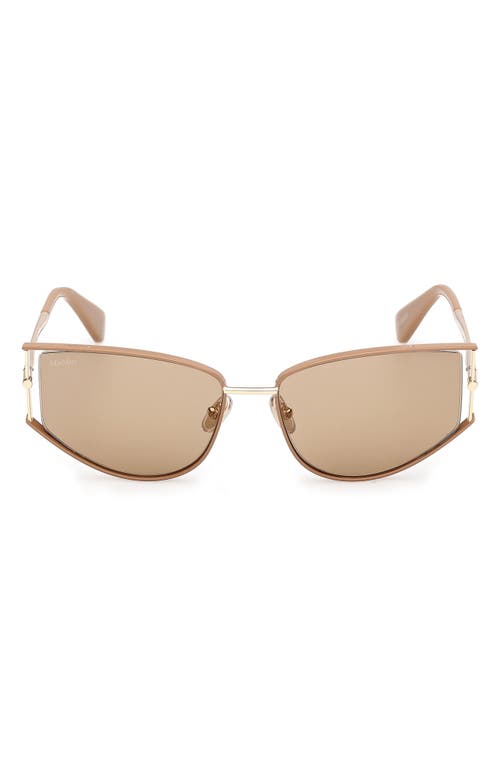 Max Mara Menton 58mm Cat Eye Sunglasses In Brown