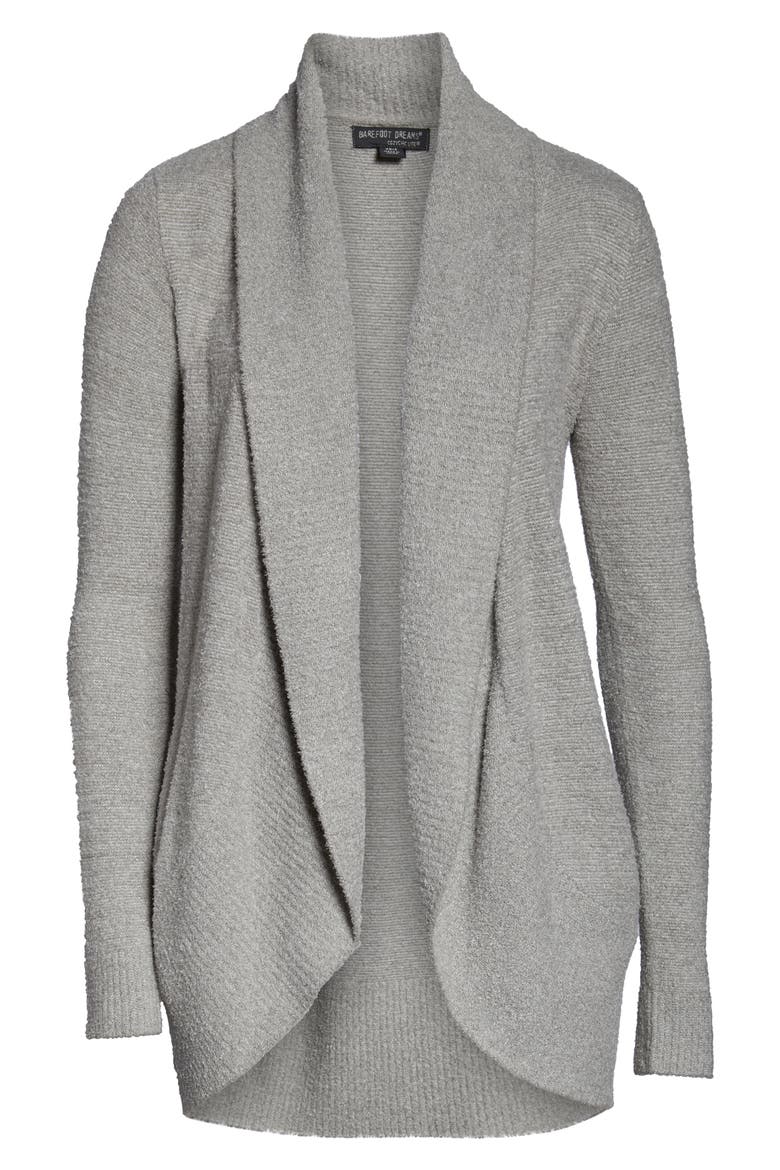 CozyChic Lite® Circle Cardigan, Alternate, color, HE PEWTER/ PEARL