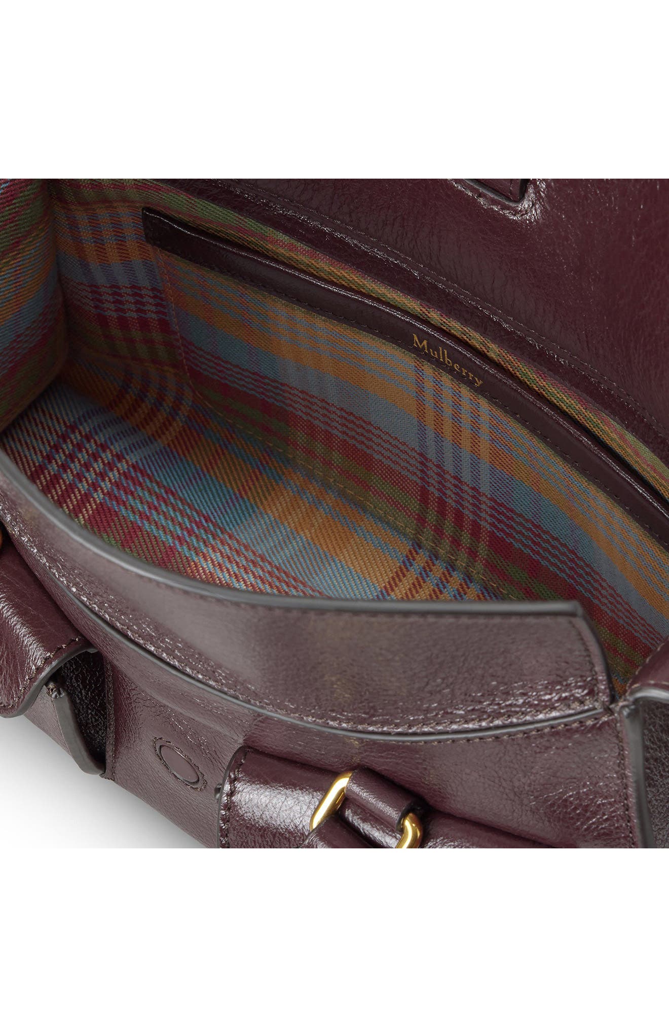 Mini Roxanne High Shine Leather Crossbody Bag, Alternate, color, OXBLOOD