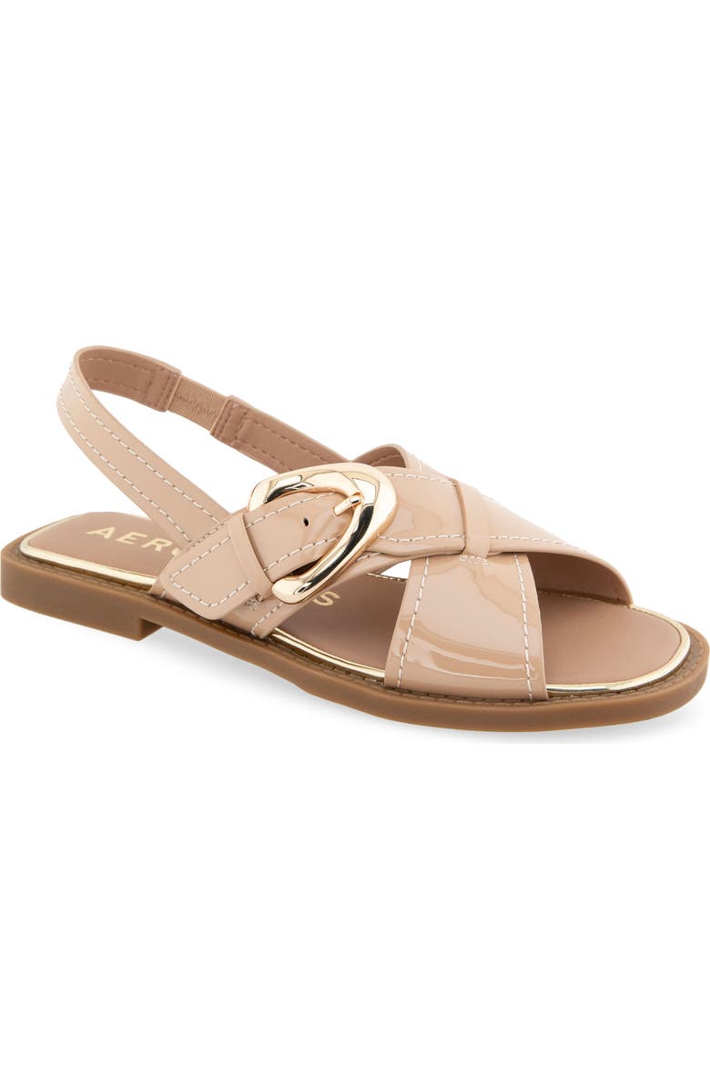 Aerosoles Cassa Slingback Sandal, Main, color, Beige Bisque Patent Leather