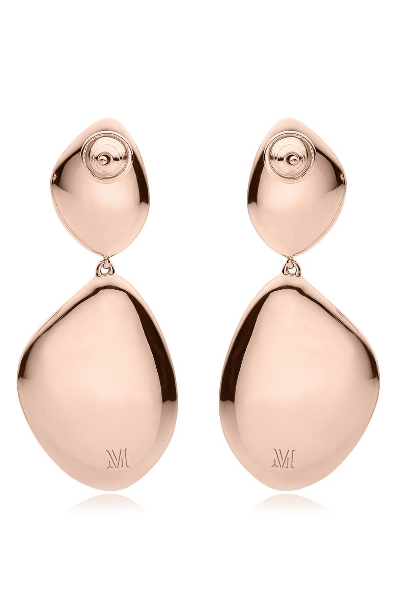 Monica Vinader Nura Diamond Double Teardrop Earrings, Alternate, color,