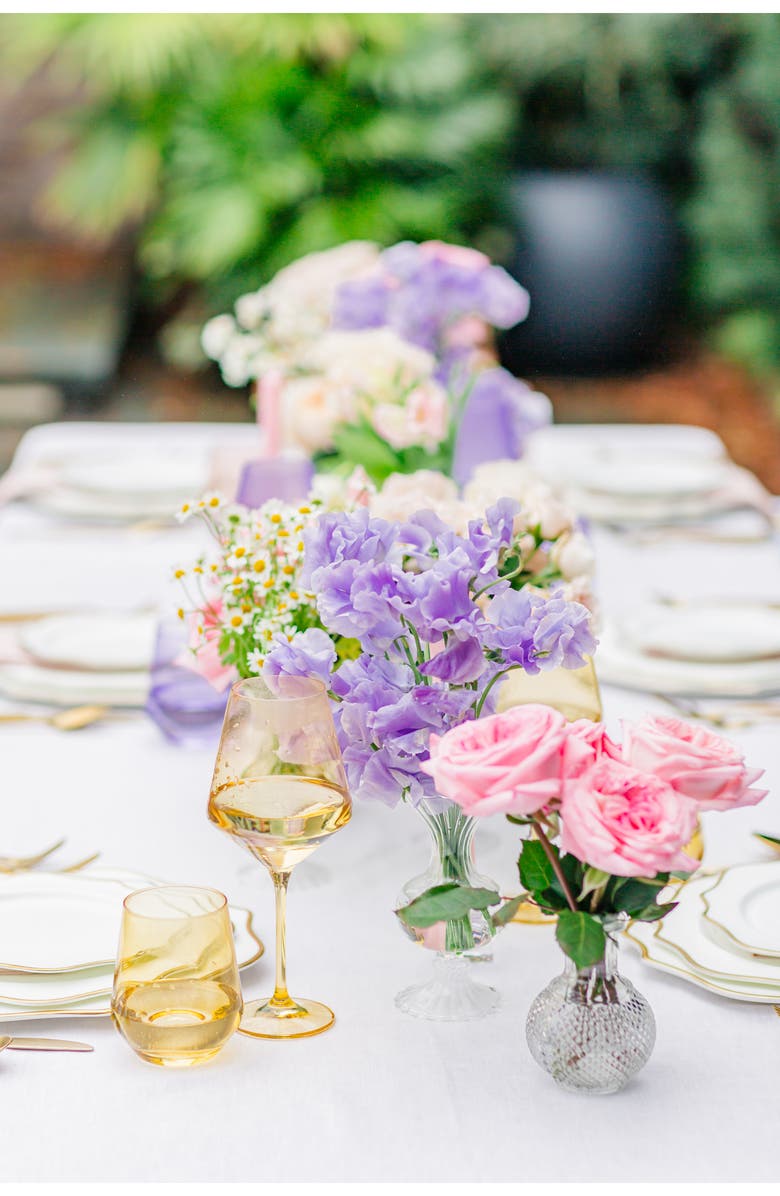 Estelle Colored Glass Set of 6 Stem Wineglasses, Alternate, color,