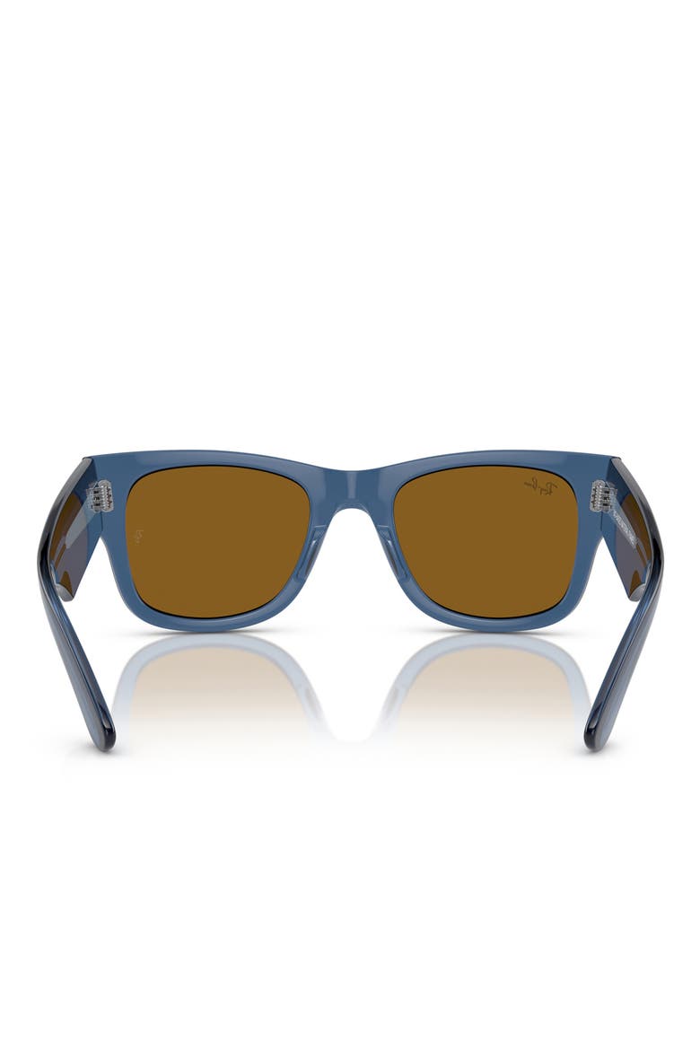 Mega Wayfarer 51mm Square Sunglasses, Alternate, color, BROWN