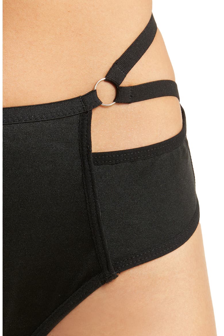 Strapped Up Bikini, Alternate, color, BLACK