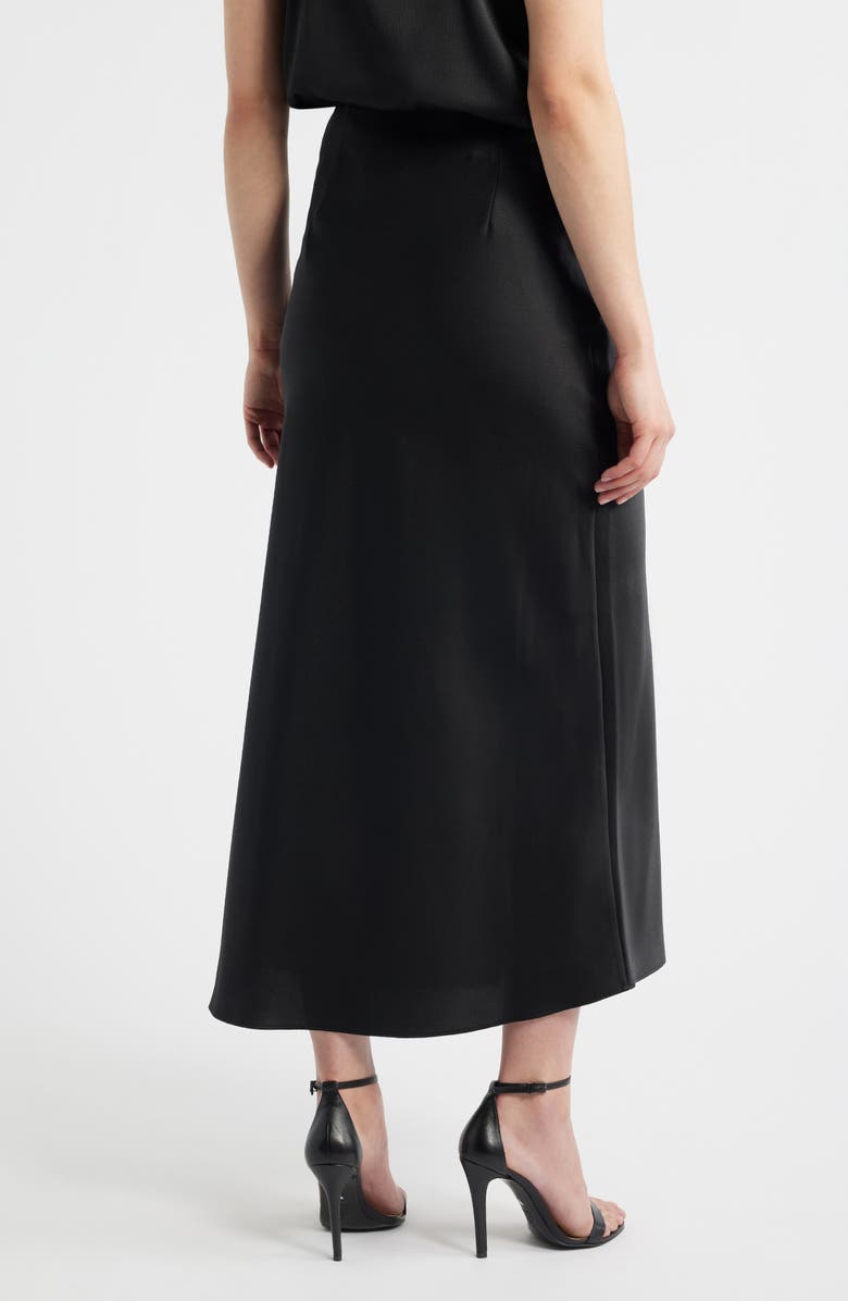 BOSS Orange Lace Trim Midi Skirt, Alternate, color, Black