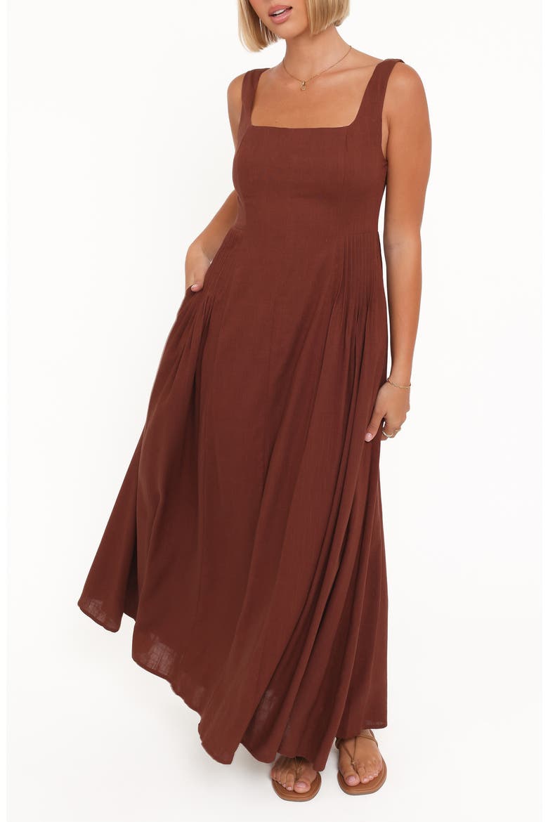 Wilston Maxi Sundress, Main, color, BROWN