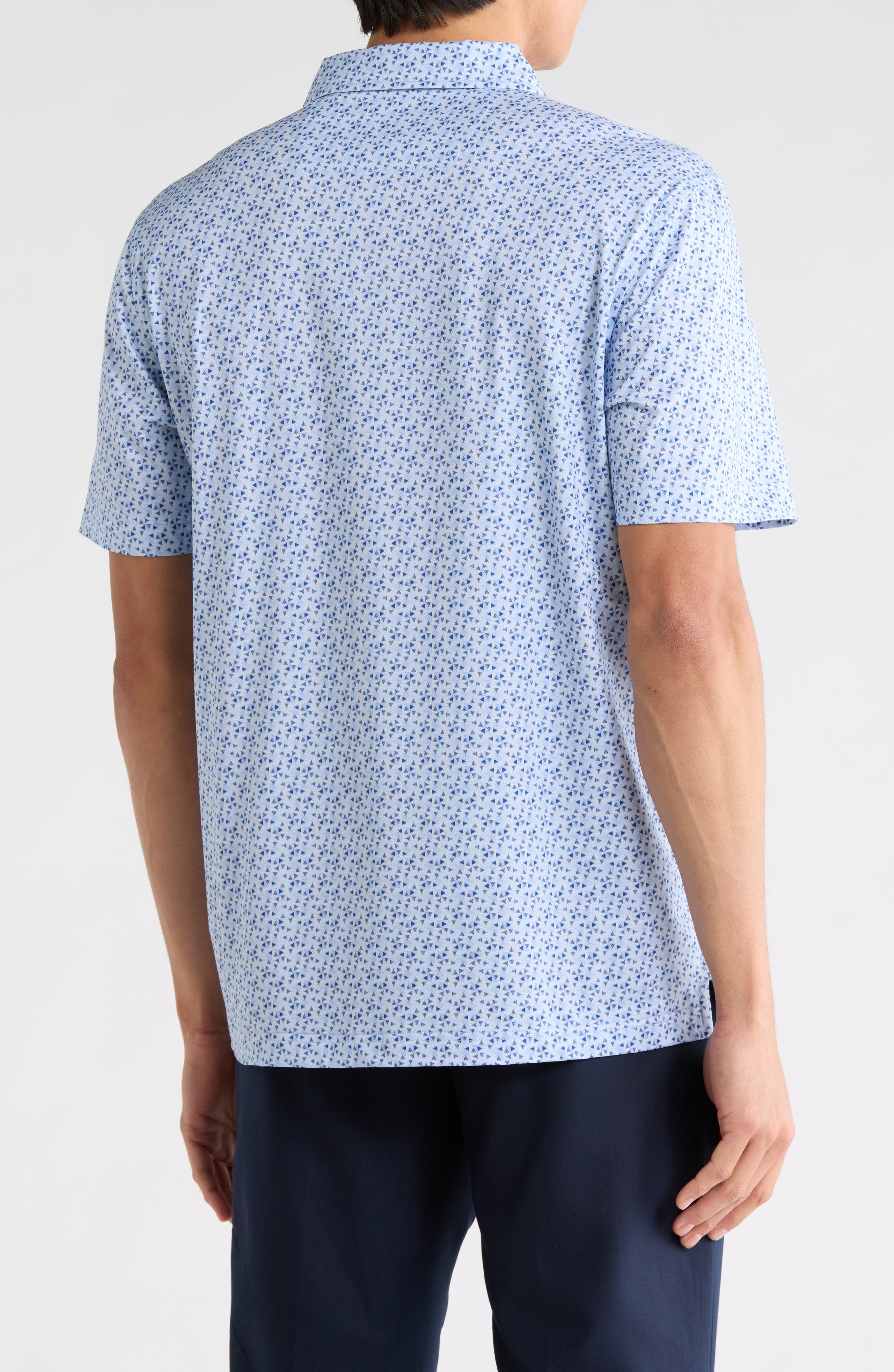 Triangle Cotton Knit Polo - image 2