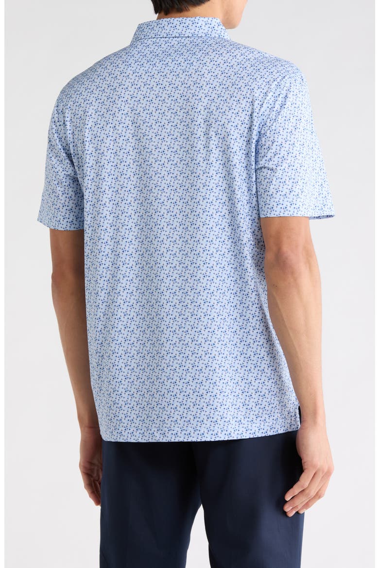 Triangle Cotton Knit Polo, Alternate, color, AIR BLUE