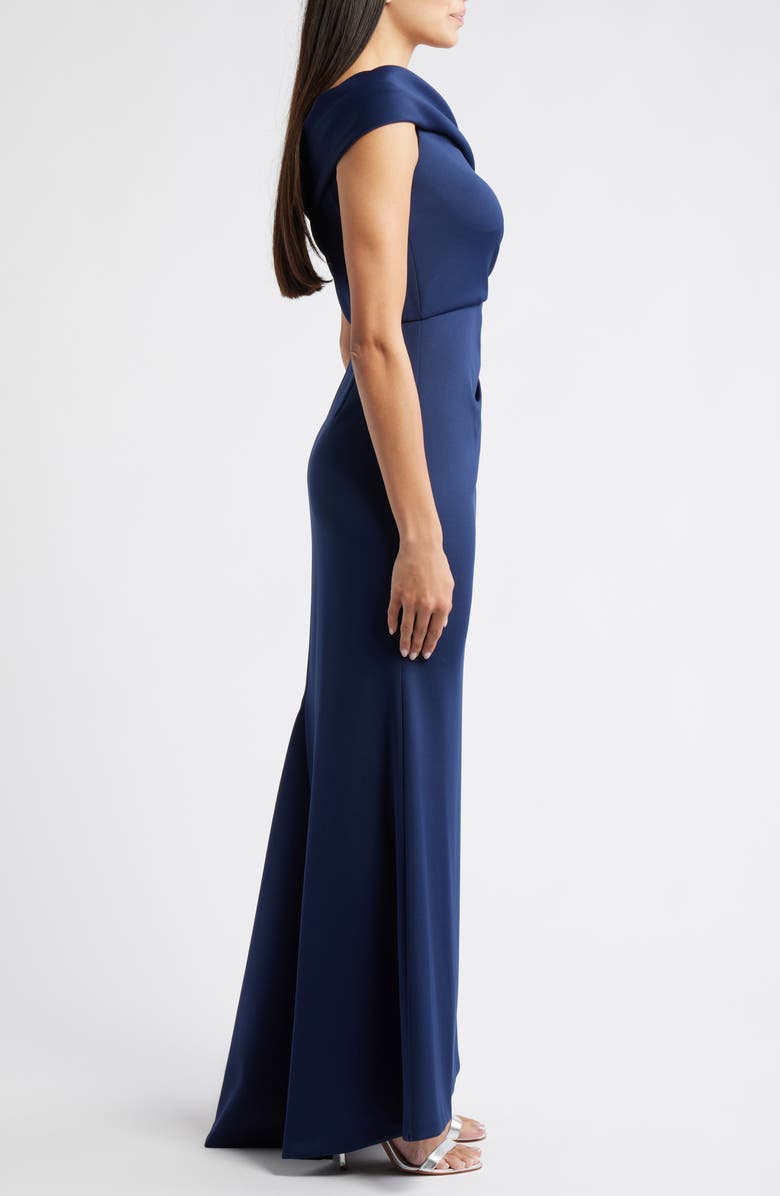 Off the Shoulder Fit & Flare Gown