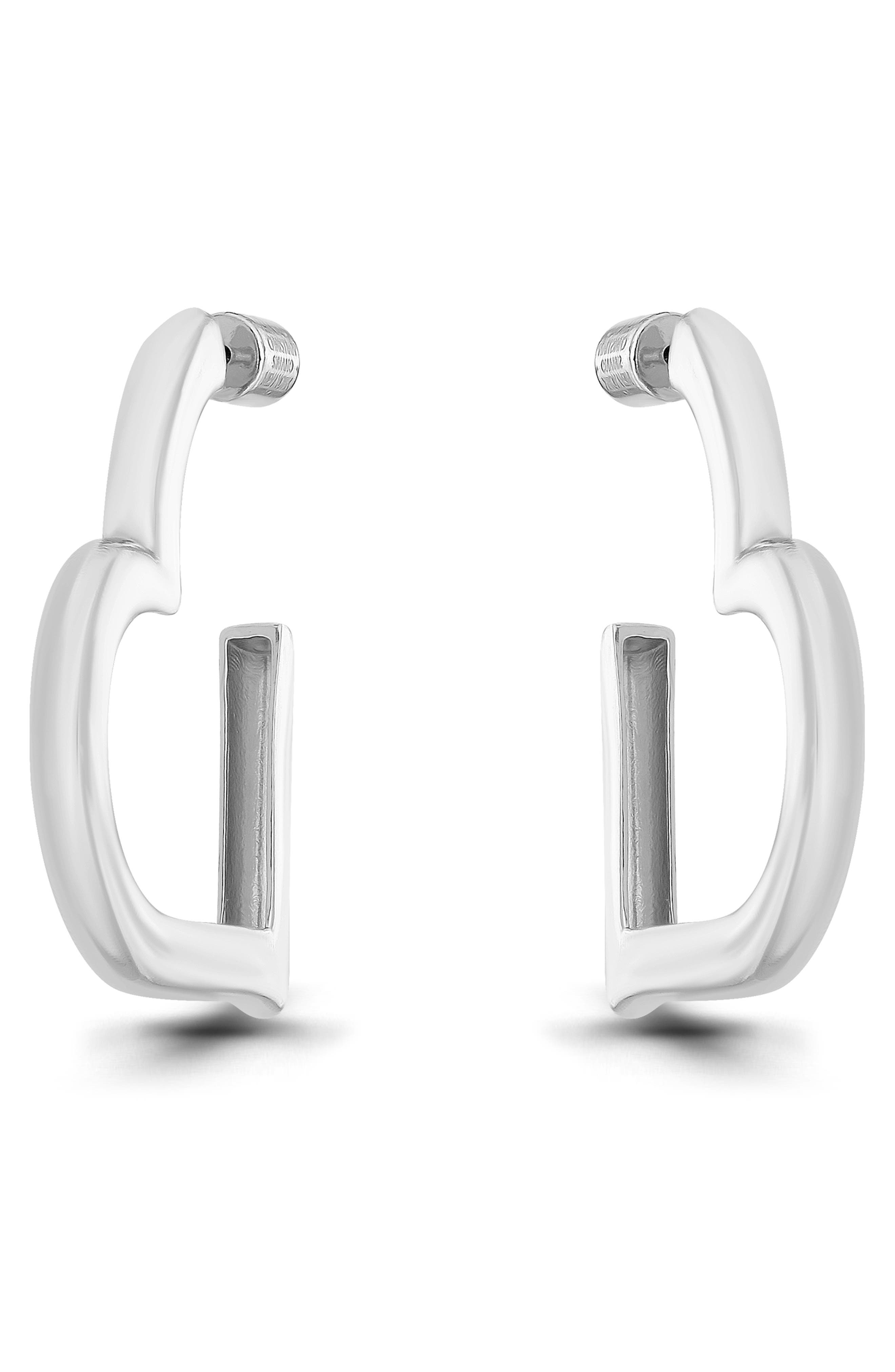 Christian Siriano New York Heart Hoop Earrings