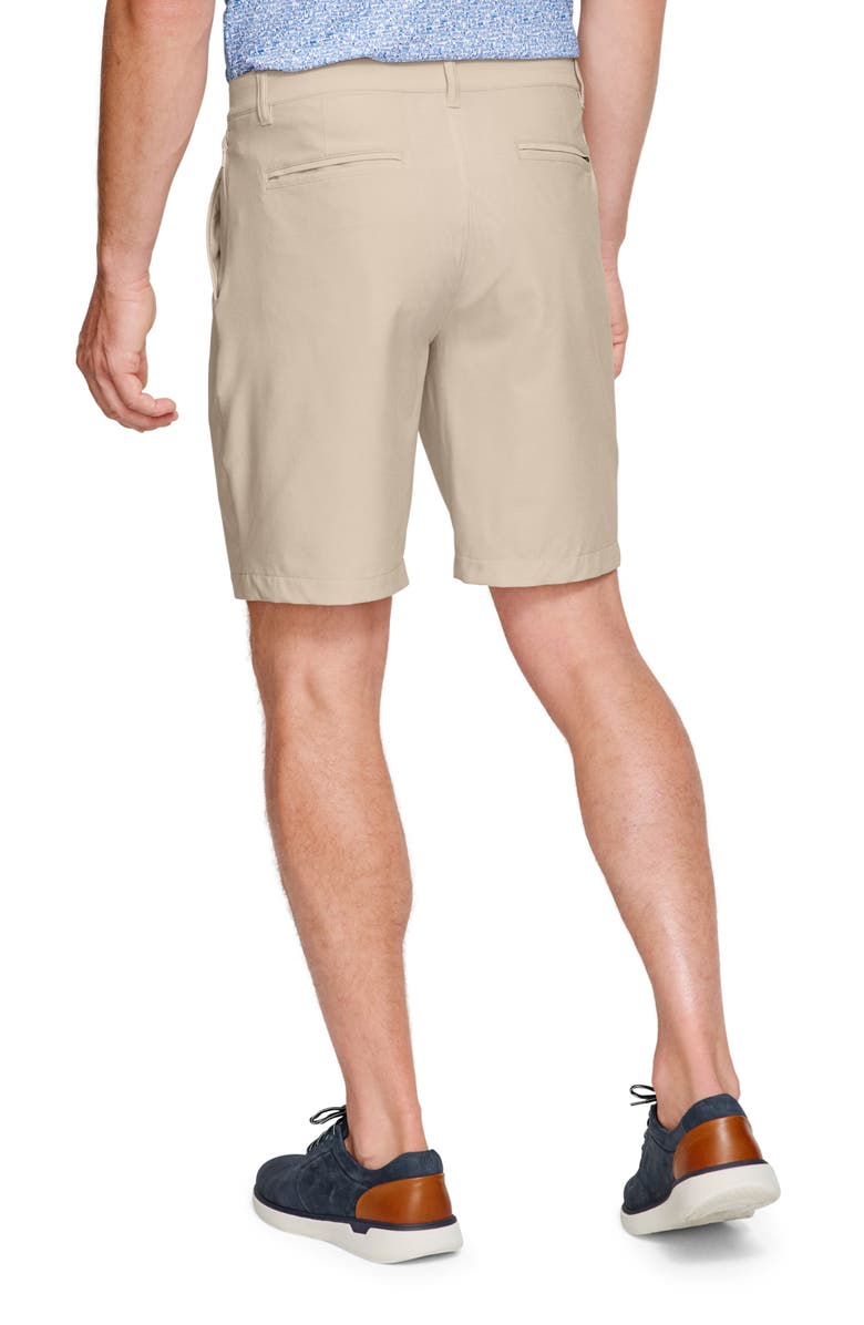 Johnston & Murphy XC4 Performance Flat Front Shorts, Alternate, color, Heather Stone