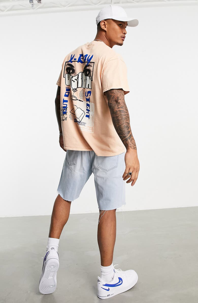 Topman X-Ray Vision Oversize Graphic Tee, Alternate, color, 