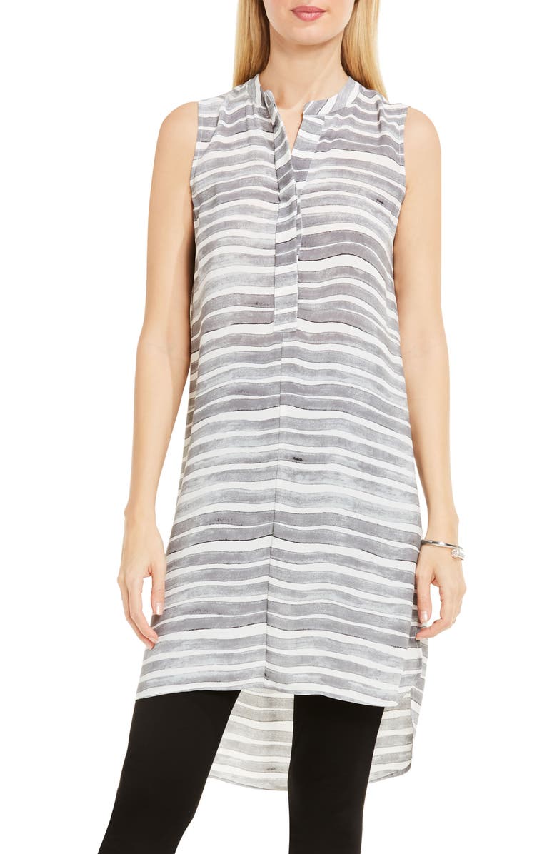 Vince Camuto Stripe Henley Tunic, Main, color, 