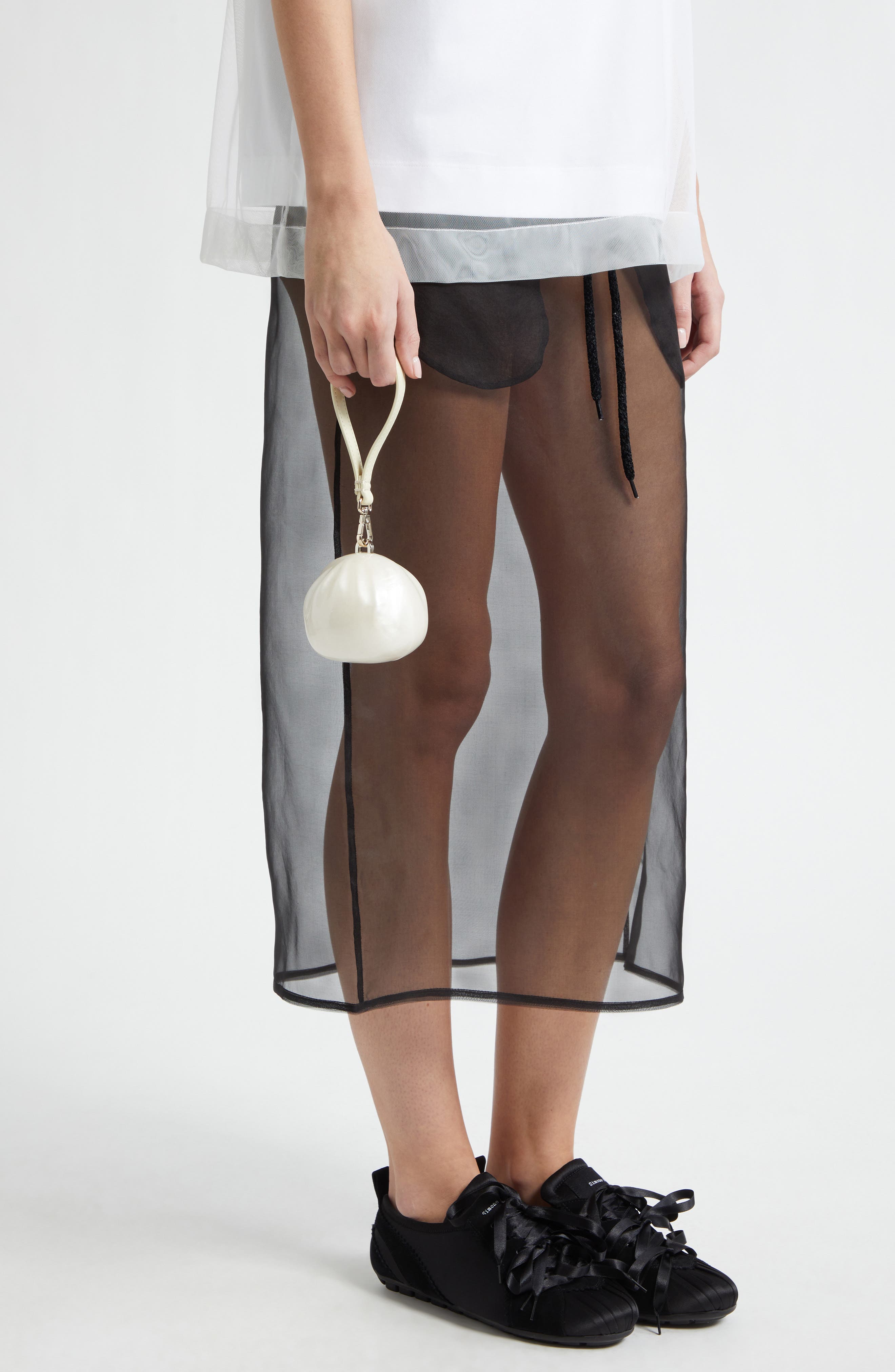 Simone Rocha Pearl Dim Sum Clutch, Alternate, color, Pearl/ Pearl