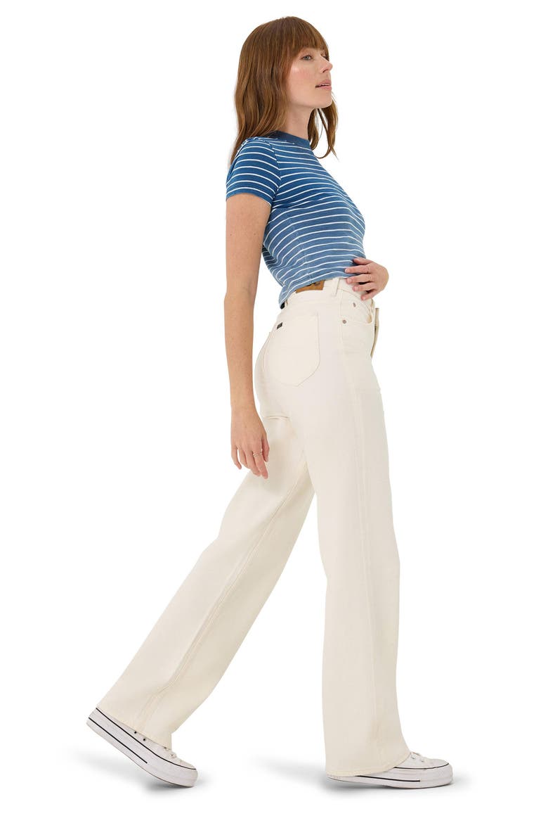 Rider Loose Straight Leg Jeans, Alternate, color, VINTAGE WHITE
