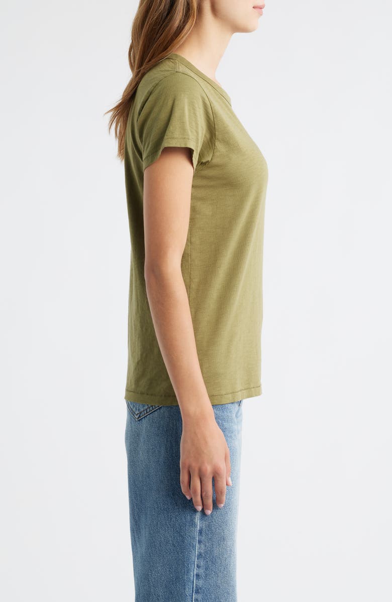 rag & bone The Slub Cotton T-Shirt, Alternate, color, Olive